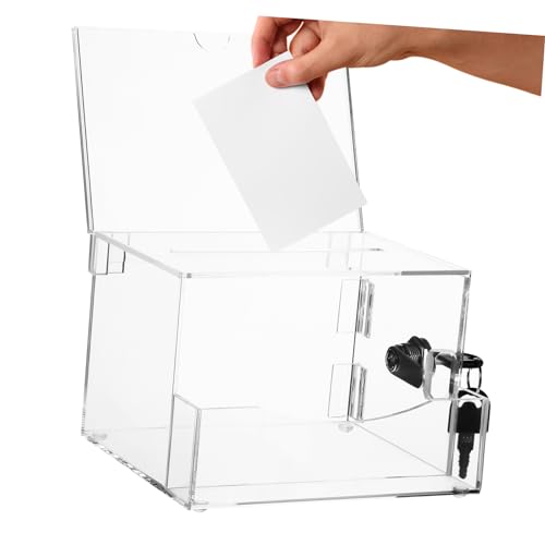 DIYEAH Wahlurne Spendenbox aus Abschließbare Transparente Vorschlagsbox für Umfragen und Feedback Einfach zu Bedienen und Sicher für Veranstaltungen und Gemeinnützige Zwecke DIYEAH Wahlurne Spendenbox aus Abschließbare Transparente Vorschlagsbox für Umfragen und Feedback Einfach zu Bedienen und Sicher für Veranstaltungen und Gemeinnützige Zwecke von DIYEAH