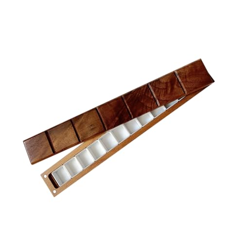 DIYEAH Wasserfarben-pigmentkasten Leichtem Holz Leere Aquarellpalette Mit Fächern Robuste Farbbehälter Für Künstler Für Reisen Und Zuhause DIYEAH Wasserfarben-pigmentkasten Leichtem Holz Leere Aquarellpalette Mit Fächern Robuste Farbbehälter Für Künstler Für Reisen Und Zuhause von DIYEAH