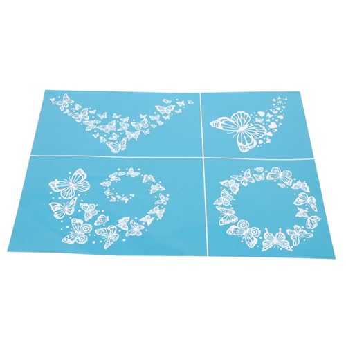 DIYEAH Wiederverwendbare Siebdruck Schablone aus Waschbarem Mesh Selbstklebendes DIY Transfer template für Textilgestaltung Bastelprojekte und Dekoration mit Schmetterlingsmotiv von DIYEAH