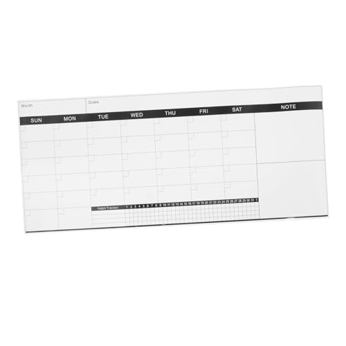 DIYEAH Wisch bare Tafel Whiteboard für die Wand Wochenkalender trocken abwischbar Radiergummi-Tafel für die Wand Wochenplaner trocken abwischbar beschichtetes Papier Black DIYEAH Wisch bare Tafel Whiteboard für die Wand Wochenkalender trocken abwischbar Radiergummi-Tafel für die Wand Wochenplaner trocken abwischbar beschichtetes Papier Black von DIYEAH