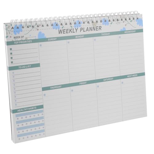 DIYEAH Wöchentlicher Notizblock für Planung und Organisation Abreißbares Notizbuch für Termine und To Do Listen Format für Büro und Studium Kreatives Design Einfach zu Bedienen von DIYEAH