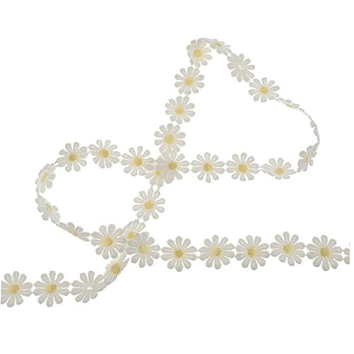 DIYEAH Yards Besticktes Stoffband Polyesterseide Breites Spitzenbesatz für DIY Projekte Hochzeitsfeiern Scrapbooking und Dekorationen DIYEAH Yards Besticktes Stoffband Polyesterseide Breites Spitzenbesatz für DIY Projekte Hochzeitsfeiern Scrapbooking und Dekorationen von DIYEAH