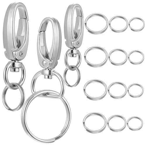 DIYEAH Zinklegierung Hundemarken Clips mit Teiligem Befestigungsringen Langlebig Rostfrei Sicherer Halter für Hundehalsbänder und Katzenhalsketten Leicht zu Wechseln und Fest Fixierbar DIYEAH Zinklegierung Hundemarken Clips mit Teiligem Befestigungsringen Langlebig Rostfrei Sicherer Halter für Hundehalsbänder und Katzenhalsketten Leicht zu Wechseln und Fest Fixierbar von DIYEAH