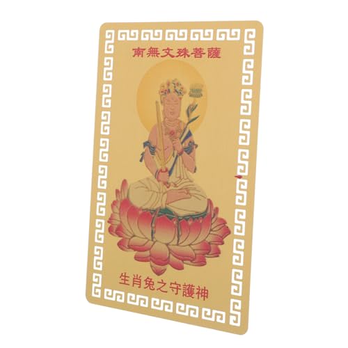 DIYEAH Zodiac Golden Card Chinesische Neujahrsdekoration Chinesische Neujahrsverzierungen Chinesische Neujahrskarten Festivaldekoration Kartendekor Mondneujahrskarte Legierung von DIYEAH