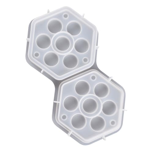 DIYEAH -aufbewahrungsbox-form Bienenform Silikon Uv -harzformen Epoxidharzformen Silikon Bienenstock Halskette Schmuck Harz Schachbrettformen Für Epoxidharz Kieselgel Weiß von DIYEAH
