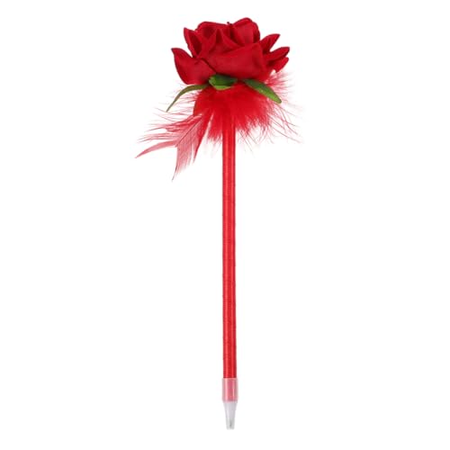 DIYEAH rosafarbener Kugelschreiber Home Office Dekoration Künstliche Rosenstifte muttertag büro dekoration Motivationsstifte Kugelschreiber mit künstlicher Rose Stoff rot DIYEAH rosafarbener Kugelschreiber Home Office Dekoration Künstliche Rosenstifte muttertag büro dekoration Motivationsstifte Kugelschreiber mit künstlicher Rose Stoff rot von DIYEAH