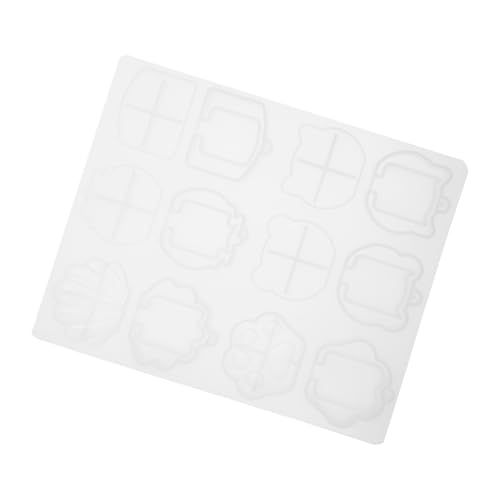 Schlüsselanhänger Silikonform für DIY Schlüsselabdeckung Gießform Flexiblem Silikon für Schmuckherstellung und Persönliche Designs und Langlebig von DIYEAH