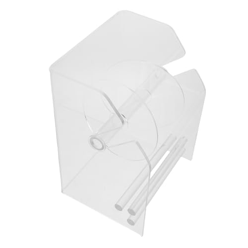 Verstellbarer Sticker Rollenspender mit Fächern Acryl Etikettenhalter für Einfache Anwendung und Effiziente Organisation für Büro Schule und Zuhause von DIYEAH
