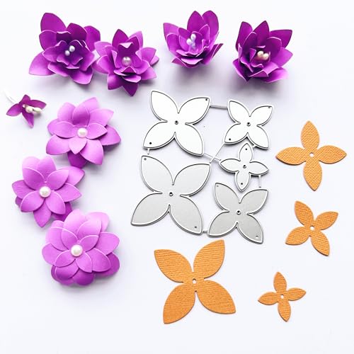 DIYOLOGY Magnolien-Metall-Stanzformen für Kartenherstellung – geschichtete 3D-Blumen, Bastel-Stanzformen für Scrapbooking, Hochzeit, Party, Album, Papierbasteln, Dekoration, 5 Stück DIYOLOGY Magnolien-Metall-Stanzformen für Kartenherstellung – geschichtete 3D-Blumen, Bastel-Stanzformen für Scrapbooking, Hochzeit, Party, Album, Papierbasteln, Dekoration, 5 Stück von DIYology