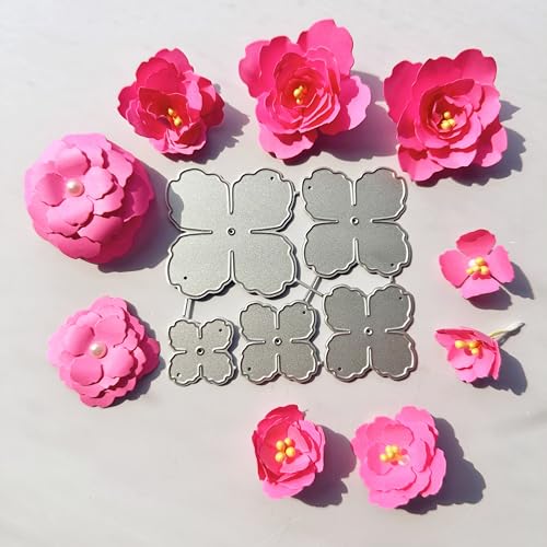 DIYOLOGY Metall-Stanzformen für Kartenherstellung – geschichtete 3D-Pfingstrosen, Bastel-Stanzformen für Scrapbooking, Hochzeit, Party, Album, Papierbasteln, Dekoration, 5 Stück DIYOLOGY Metall-Stanzformen für Kartenherstellung – geschichtete 3D-Pfingstrosen, Bastel-Stanzformen für Scrapbooking, Hochzeit, Party, Album, Papierbasteln, Dekoration, 5 Stück von DIYology