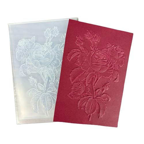 DIYology Prägeschablone mit 3D-Rosenblüten für Kartenherstellung, 3D-Rosenstruktur, Prägeschablone für Bastelarbeiten, Scrapbooking, Polymer-Ton-Dekoration DIYology Prägeschablone mit 3D-Rosenblüten für Kartenherstellung, 3D-Rosenstruktur, Prägeschablone für Bastelarbeiten, Scrapbooking, Polymer-Ton-Dekoration von DIYology