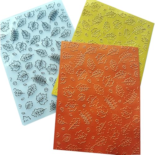 DIYology Prägeschablone mit Herbstblättern, für Kartenherstellung, Ahornholz, Eichenblatt, Prägeschablone für Papierbasteln, Scrapbooking, Dekoration von DIYology