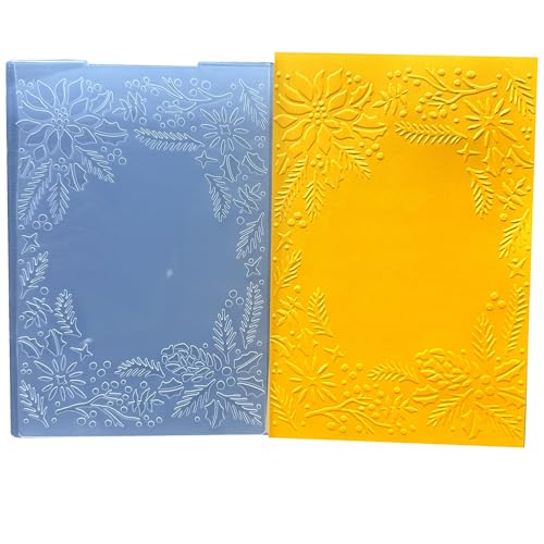 DIYology Prägeschablone mit Stechpalmenblättern, zur Kartenherstellung, 3D-Weihnachts-Mistelzweig-Prägeschablone für Bastelarbeiten, Scrapbooking, Polymer-Ton-Dekoration DIYology Prägeschablone mit Stechpalmenblättern, zur Kartenherstellung, 3D-Weihnachts-Mistelzweig-Prägeschablone für Bastelarbeiten, Scrapbooking, Polymer-Ton-Dekoration von DIYology