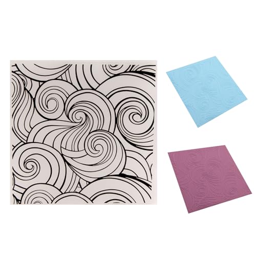 DIYology Wellen-Prägeschablonen aus Kunststoff für Karten, zur Herstellung von Meereswellen, Textur-Prägeschablonen für Bastelarbeiten, Scrapbooking, Album, Foto-Dekoration DIYology Wellen-Prägeschablonen aus Kunststoff für Karten, zur Herstellung von Meereswellen, Textur-Prägeschablonen für Bastelarbeiten, Scrapbooking, Album, Foto-Dekoration von DIYology