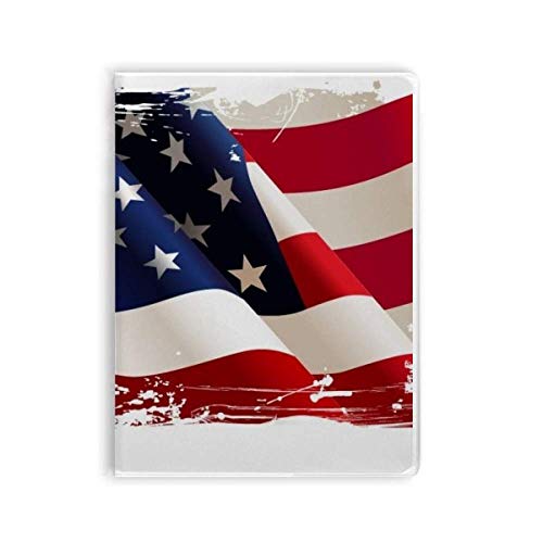 Air Brushing Stars and Stripes Notizbuch mit Amerika-Flagge, Gummieinband, Tagebuch, weicher Einband von DIYthinker