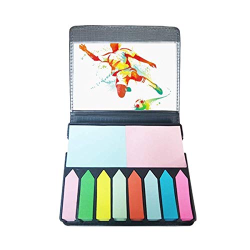 Haftnotizen, Motiv: Fußballspieler, Kick, Fußball, Fußball, farbige Seitenmarkierungsbox Haftnotizen, Motiv: Fußballspieler, Kick, Fußball, Fußball, farbige Seitenmarkierungsbox von DIYthinker