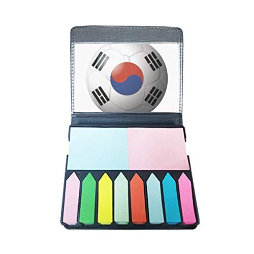 Haftnotizen mit koreanischer Nationalflagge, Fußball, selbstklebende Notizen, farbige Seitenmarkierungsbox Haftnotizen mit koreanischer Nationalflagge, Fußball, selbstklebende Notizen, farbige Seitenmarkierungsbox von DIYthinker