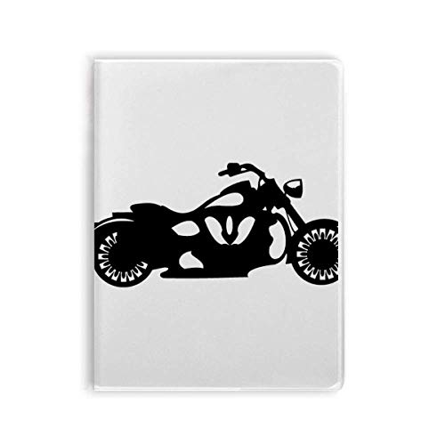 Motorrad-Notizbuch, mechanisches Umrissmuster, Gummieinband, Tagebuch, weicher Einband von DIYthinker