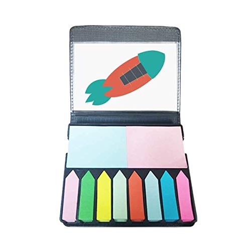 Universe Alien Monster Rocket Selbstklebende Notizzettel Farbe Seitenmarkierungsbox von DIYthinker