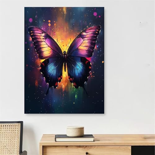 Farbe Malen Nach Zahlen Erwachsene mit Rahmen, Malen Nach Zahlen Erwachsene Schmetterling, Handgemalt Ölgemälde Kit mit Pinseln + Acrylfarbe + 15x20cm Leinwand Knitterfreie, Deko Schlafzimmer,Model206 Farbe Malen Nach Zahlen Erwachsene mit Rahmen, Malen Nach Zahlen Erwachsene Schmetterling, Handgemalt Ölgemälde Kit mit Pinseln + Acrylfarbe + 15x20cm Leinwand Knitterfreie, Deko Schlafzimmer,Model206 von DJCZSCC
