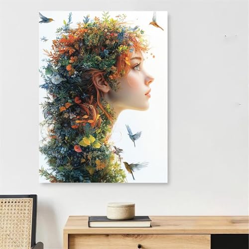 Mädchen Malen Nach Zahlen Erwachsene mit Rahmen, Malen Nach Zahlen Erwachsene Anlage, DIY Handgemalt Ölgemälde Kit mit Pinseln + Acrylfarbe + 40x50cm Leinwand Knitterfreie, Deko Schlafzimmer,Model131 Mädchen Malen Nach Zahlen Erwachsene mit Rahmen, Malen Nach Zahlen Erwachsene Anlage, DIY Handgemalt Ölgemälde Kit mit Pinseln + Acrylfarbe + 40x50cm Leinwand Knitterfreie, Deko Schlafzimmer,Model131 von DJCZSCC
