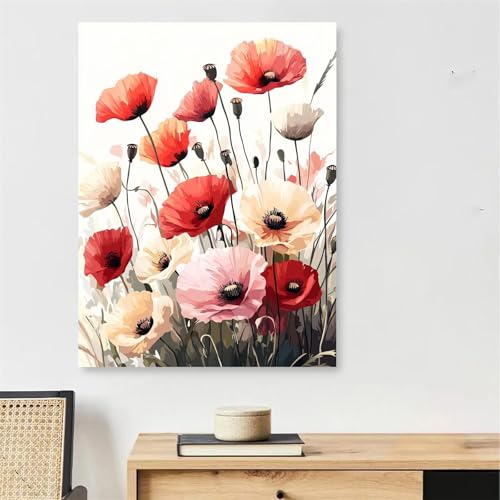 Malen Nach Zahlen Erwachsene Saflor, Blume Malen Nach Zahlen mit Rahmen 20x30cm Leinwand, DIY Painting by Numbers Adults Handgemalt Ölgemälde mit 3 Pinseln und Acrylfarbe, Wanddeko Wohnzimmer,Model904 Malen Nach Zahlen Erwachsene Saflor, Blume Malen Nach Zahlen mit Rahmen 20x30cm Leinwand, DIY Painting by Numbers Adults Handgemalt Ölgemälde mit 3 Pinseln und Acrylfarbe, Wanddeko Wohnzimmer,Model904 von DJCZSCC