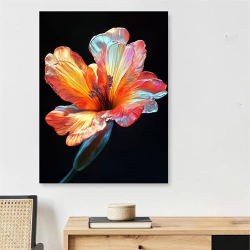 Malen Nach Zahlen Erwachsene Saflor, Blume Malen Nach Zahlen mit Rahmen 45x60cm Leinwand, DIY Painting by Numbers Adults Handgemalt Ölgemälde mit 3 Pinseln und Acrylfarbe, Wanddeko Wohnzimmer,Model196 Malen Nach Zahlen Erwachsene Saflor, Blume Malen Nach Zahlen mit Rahmen 45x60cm Leinwand, DIY Painting by Numbers Adults Handgemalt Ölgemälde mit 3 Pinseln und Acrylfarbe, Wanddeko Wohnzimmer,Model196 von DJCZSCC
