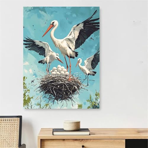 Malen Nach Zahlen Erwachsene Vogel, Ei Malen Nach Zahlen mit Rahmen 80x120cm Leinwand, DIY Painting by Numbers Adults Handgemalt Ölgemälde mit 3 Pinseln und Acrylfarbe, Wanddeko Wohnzimmer,Model916 Malen Nach Zahlen Erwachsene Vogel, Ei Malen Nach Zahlen mit Rahmen 80x120cm Leinwand, DIY Painting by Numbers Adults Handgemalt Ölgemälde mit 3 Pinseln und Acrylfarbe, Wanddeko Wohnzimmer,Model916 von DJCZSCC