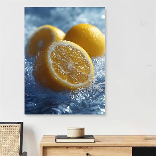 Malen Nach Zahlen Erwachsene Zitrone, Obst Malen Nach Zahlen mit Rahmen 80x120cm, DIY Painting by Numbers Adults Handgemalt Ölgemälde Kit mit 3 Pinseln und Acrylfarbe, Wanddeko Wohnzimmer,Model172 Malen Nach Zahlen Erwachsene Zitrone, Obst Malen Nach Zahlen mit Rahmen 80x120cm, DIY Painting by Numbers Adults Handgemalt Ölgemälde Kit mit 3 Pinseln und Acrylfarbe, Wanddeko Wohnzimmer,Model172 von DJCZSCC