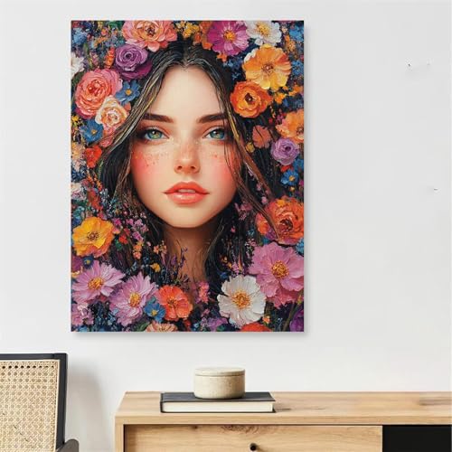 Malen Nach Zahlen Farbige Blumen Paint by Numbers Mädchen Malen Nach Zahlen Erwachsene mit Rahmen 40x50cm DIY Leinwand Ölgemälde Bastelset mit 3 Pinseln für Zimmer Deko, Geschenke für Frauen,Model126 Malen Nach Zahlen Farbige Blumen Paint by Numbers Mädchen Malen Nach Zahlen Erwachsene mit Rahmen 40x50cm DIY Leinwand Ölgemälde Bastelset mit 3 Pinseln für Zimmer Deko, Geschenke für Frauen,Model126 von DJCZSCC