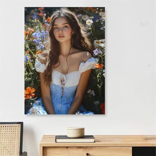 Malen Nach Zahlen Frau Paint by Numbers Blume Malen Nach Zahlen Erwachsene mit Rahmen 30x40cm DIY Knitterfreie Leinwand Ölgemälde Bastelset mit 3 Pinseln für Zimmer Deko, Geschenke für Frauen,Model132 Malen Nach Zahlen Frau Paint by Numbers Blume Malen Nach Zahlen Erwachsene mit Rahmen 30x40cm DIY Knitterfreie Leinwand Ölgemälde Bastelset mit 3 Pinseln für Zimmer Deko, Geschenke für Frauen,Model132 von DJCZSCC