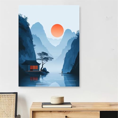 Malen Nach Zahlen Landschaft Paint by Numbers Bergspitze Malen Nach Zahlen Erwachsene mit Rahmen 30x40cm DIY Leinwand Ölgemälde Bastelset mit 3 Pinseln für Zimmer Deko, Geschenke für Frauen,Model195 Malen Nach Zahlen Landschaft Paint by Numbers Bergspitze Malen Nach Zahlen Erwachsene mit Rahmen 30x40cm DIY Leinwand Ölgemälde Bastelset mit 3 Pinseln für Zimmer Deko, Geschenke für Frauen,Model195 von DJCZSCC