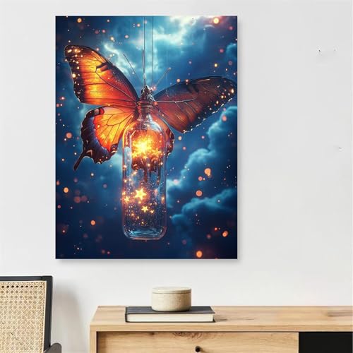 Malen Nach Zahlen Schmetterling Paint by Numbers Tier Malen Nach Zahlen Erwachsene mit Rahmen 45x60cm DIY Knitterfreie Ölgemälde Bastelset mit 3 Pinseln für Zimmer Deko, Geschenke für Frauen,Model204 Malen Nach Zahlen Schmetterling Paint by Numbers Tier Malen Nach Zahlen Erwachsene mit Rahmen 45x60cm DIY Knitterfreie Ölgemälde Bastelset mit 3 Pinseln für Zimmer Deko, Geschenke für Frauen,Model204 von DJCZSCC
