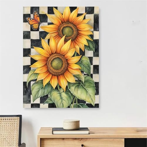 Malen Nach Zahlen Sonnenblume Paint by Numbers Schmetterling Malen Nach Zahlen Erwachsene mit Rahmen 20x30cm Leinwand Ölgemälde Bastelset mit 3 Pinseln für Zimmer Deko, Geschenke für Frauen,Model942 Malen Nach Zahlen Sonnenblume Paint by Numbers Schmetterling Malen Nach Zahlen Erwachsene mit Rahmen 20x30cm Leinwand Ölgemälde Bastelset mit 3 Pinseln für Zimmer Deko, Geschenke für Frauen,Model942 von DJCZSCC
