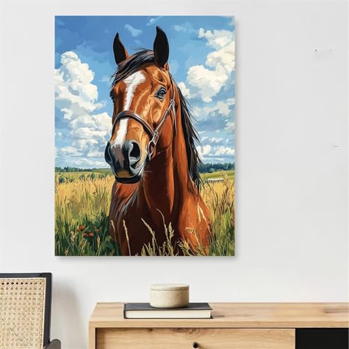 Pferd Malen Nach Zahlen Erwachsene mit Rahmen, Malen Nach Zahlen Erwachsene Tier, DIY Handgemalt Ölgemälde Kit mit Pinseln + Acrylfarbe + 20x30cm Leinwand Knitterfreie, Deko Schlafzimmer,Model176 Pferd Malen Nach Zahlen Erwachsene mit Rahmen, Malen Nach Zahlen Erwachsene Tier, DIY Handgemalt Ölgemälde Kit mit Pinseln + Acrylfarbe + 20x30cm Leinwand Knitterfreie, Deko Schlafzimmer,Model176 von DJCZSCC