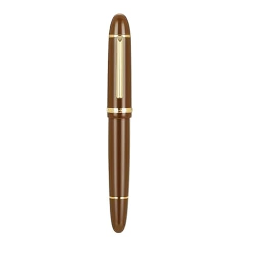 DJDLFA Acryl-Füllfederhalter, schwarze Tinte, Stift, Studenten, Schule, Schreibwaren, Geschäft, Bürobedarf, Stifte (goldfarbener Clip) von DJDLFA