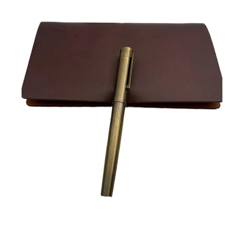 DJDLFA Bunter, glatter Füllfederhalter aus Titanlegierung, Nr. 6 EF/F, weiche Feder, für Business, Studenten, Schreiben, Geschenk mit Konverter-Stift (F,EF (0,38 mm)) von DJDLFA