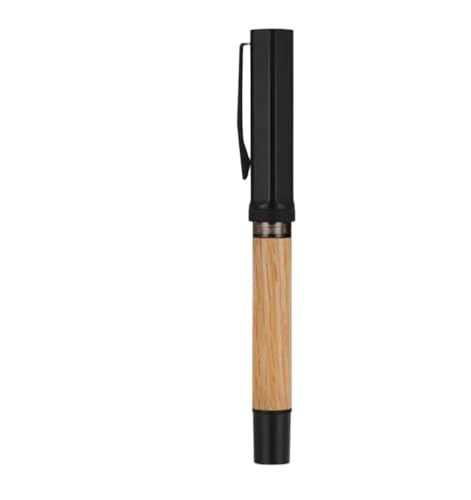 DJDLFA Füllfederhalter aus Holz, luxuriös, F EF, Schreibtinte, elegante Kalligraphie-Tintenstifte, Büro, Schulbedarf, Schreibwaren (Hellgrün, F) von DJDLFA
