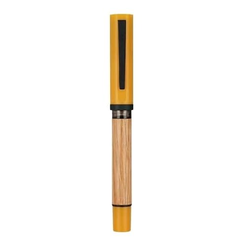 DJDLFA Füllfederhalter aus Holz, luxuriös, F EF, Schreibtinte, elegante Kalligraphie-Tintenstifte, Büro, Schulbedarf, Schreibwaren (Weiß, F) von DJDLFA