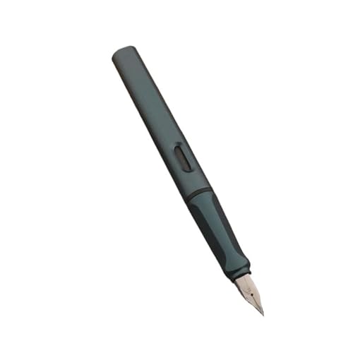 DJDLFA Füllfederhalter aus Kunststoff, EF/F-Spitze, matt, fluoreszierend, Grün, Schreibwaren, Schule, Bürobedarf, Tintenstifte (03, F-Schreibspitze), 1 Stück von DJDLFA