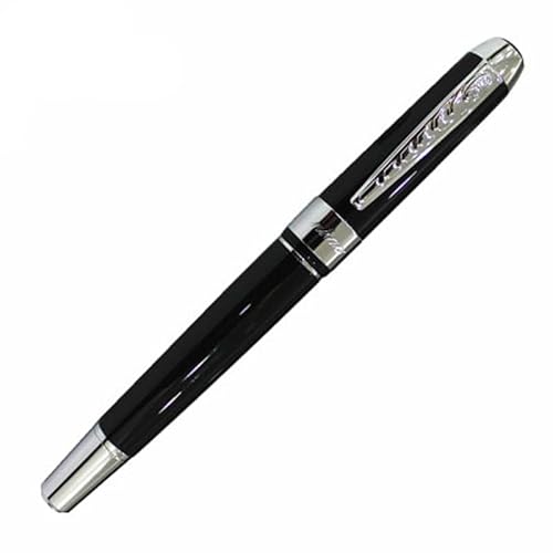 DJDLFA Füllfederhalter im klassischen Stil, goldfarbener Clip, Metall, luxuriöses Business-Geschenk, 0,5 mm, Tinte zum Schreiben (08) von DJDLFA