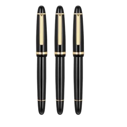 DJDLFA Iraurita EF/F/M Füllfederhalter mit goldfarbenem Clip, für Unterschrift, Büro, Schulbedarf, Schreibwaren (3 Stück x 850, EF (0,38 mm)) von DJDLFA