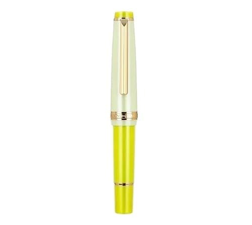 DJDLFA Mini-Füllfederhalter, niedlich, kurz, tragbar, Acryl, Schreibwaren, Kalligraphie, Praxis, Schreibstift, Büro, Schulbedarf (11, gebogen, 1,0 mm) von DJDLFA