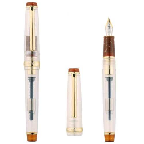 DJDLFA Modifizierter handpolierter Füllfederhalter mit kleiner Prinzspitze, Kalligraphie-Praxis, Geschenkstift (G) von DJDLFA