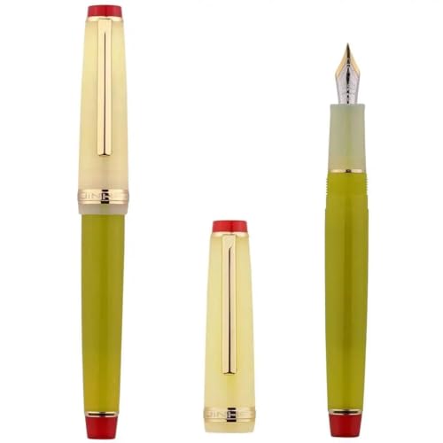 DJDLFA Modifizierter handpolierter Füllfederhalter mit kleiner Prinzspitze, Kalligraphie-Praxis, Geschenkstift (K) von DJDLFA