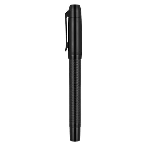 DJDLFA Star Series EF/F/M Füllfederhalter aus Metall, luxuriöser Schreibstift für Büro, Schule, Schreibwaren (Schwarz, M) von DJDLFA