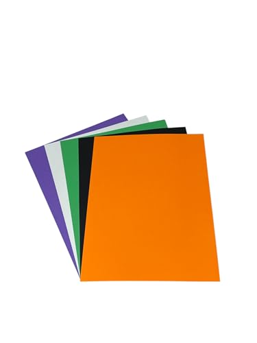 DJP 160 g/m² A4 Halloween farbige Bastelpackung – 50 Blatt (10 pro Farbe) von DJP