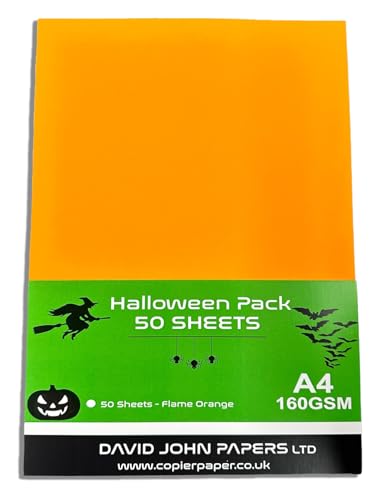 DJP Bastelkarton Halloween Flammenorange, 160 g/m², 50 Blatt DJP Bastelkarton Halloween Flammenorange, 160 g/m², 50 Blatt von DJP