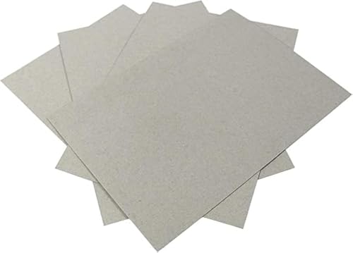 DJP Graupappe, A4, graue Rückwand, 1,5 mm, 1500 Mikron, extra dick, Bastelkarton, Grau, 100 A4-Blätter von DJP
