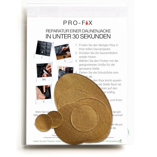 Pro-Fix Daunenjacken-Reparatur-Flicken-Set - GOLD Pro-Fix Daunenjacken-Reparatur-Flicken-Set - GOLD von DJR